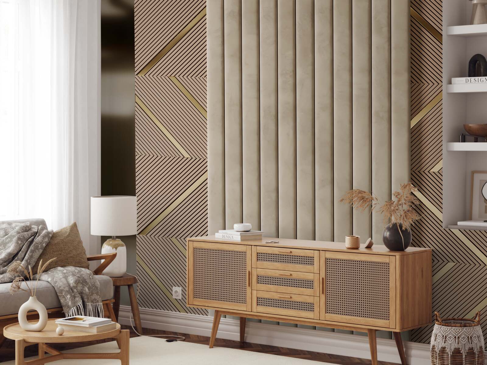 Фотошпалери абстракції геометричних візерунків