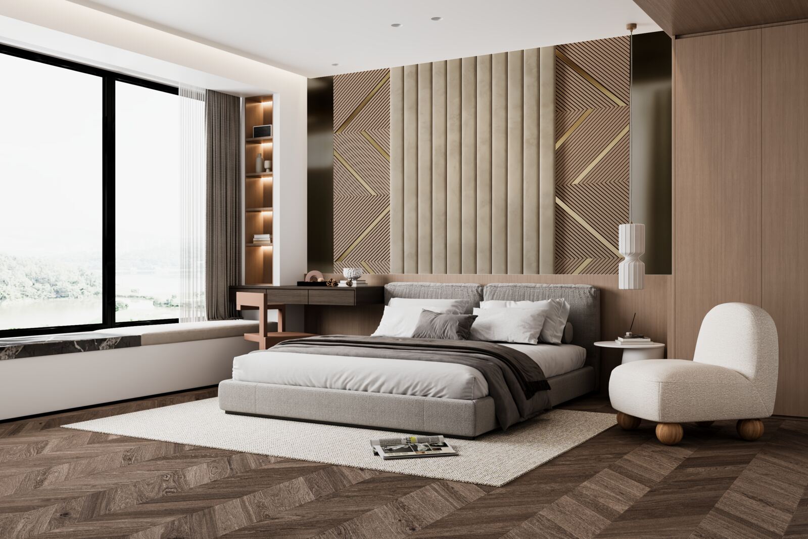 Фотошпалери абстракції геометричних візерунків