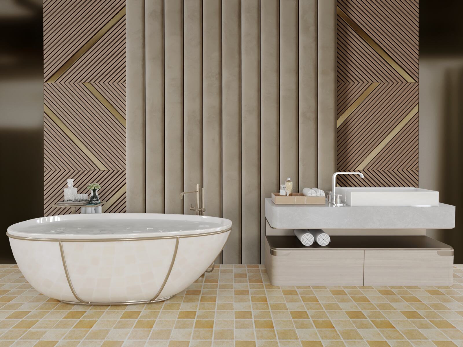 Фотошпалери абстракції геометричних візерунків