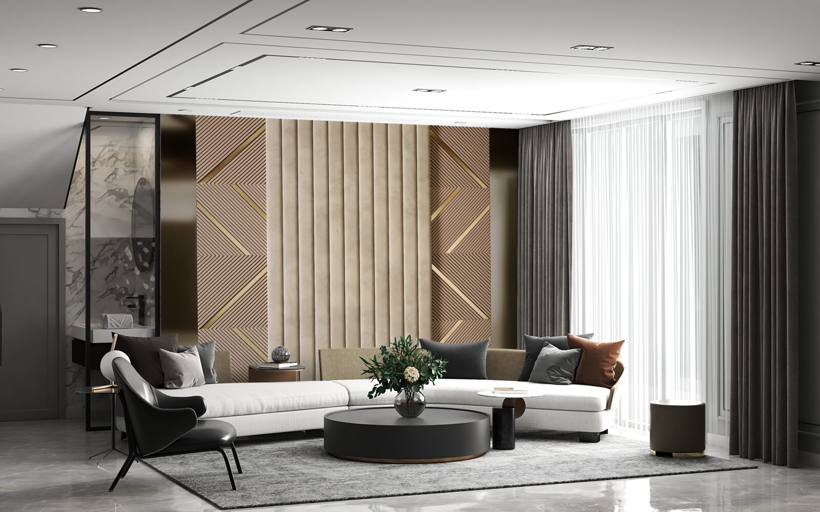 Фотошпалери абстракції геометричних візерунків