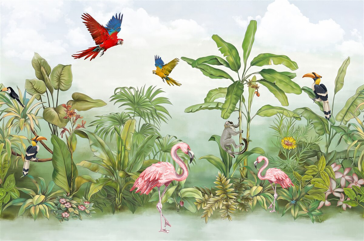 Фотошпалери тварини в задимлених лісах