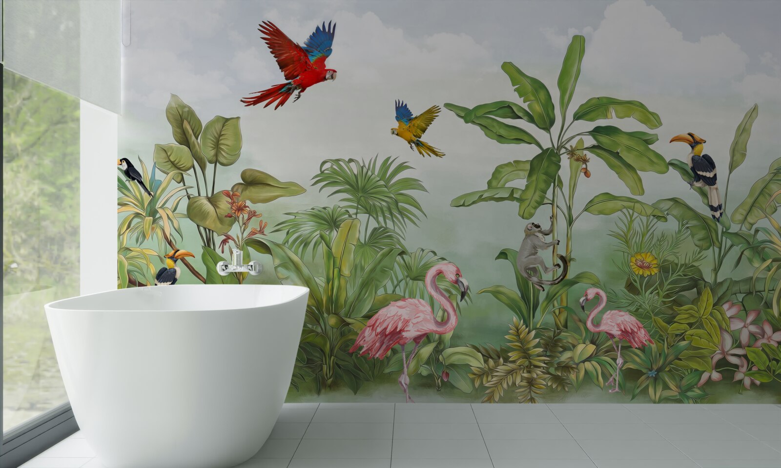 Фотошпалери тварини в задимлених лісах