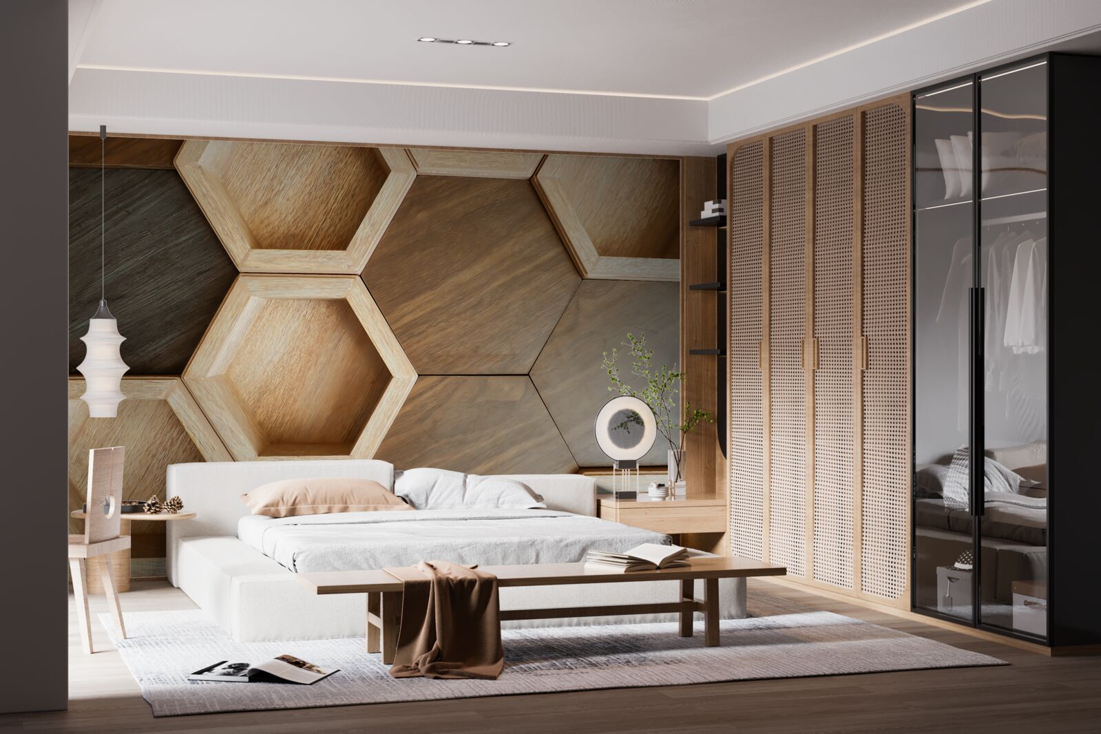 Фотошпалери різнокольорові дерев'яні комірки