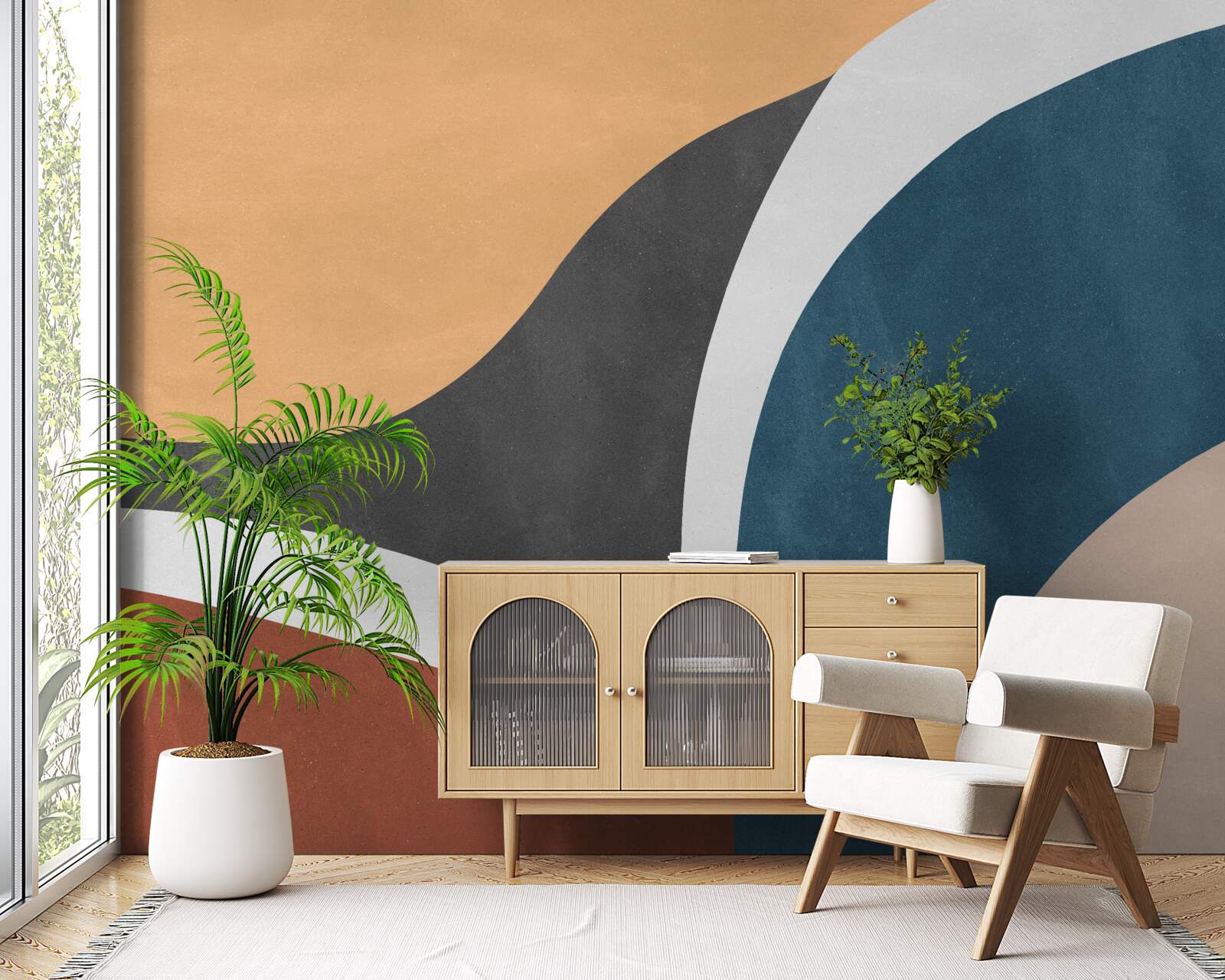 Фотошпалери гладкі абстрактні прикраси