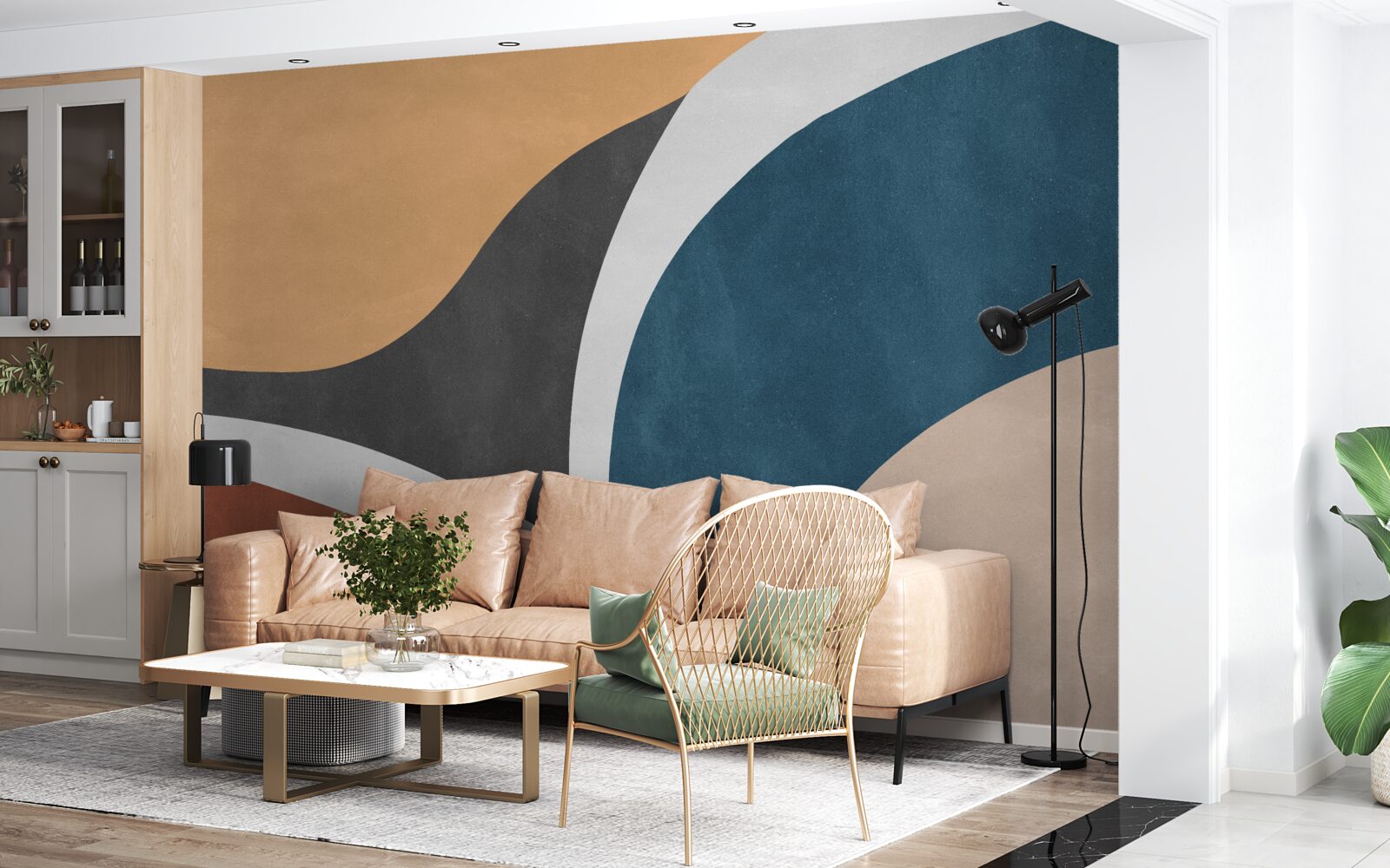 Фотошпалери гладкі абстрактні прикраси