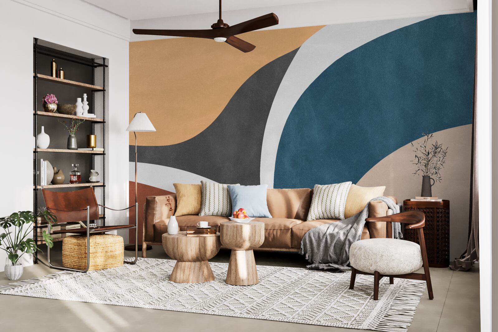 Фотошпалери гладкі абстрактні прикраси