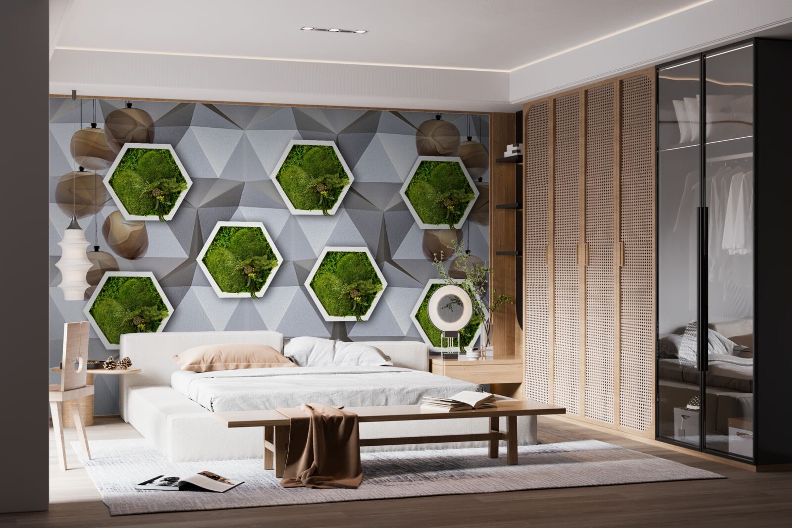 Фотошпалери п'ятикутні рослини