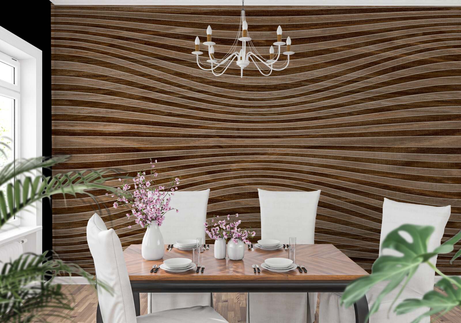 Фотошпалери поверхня деревини гладка