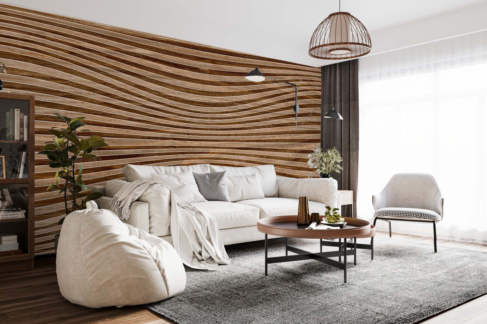 Фотошпалери поверхня деревини гладка