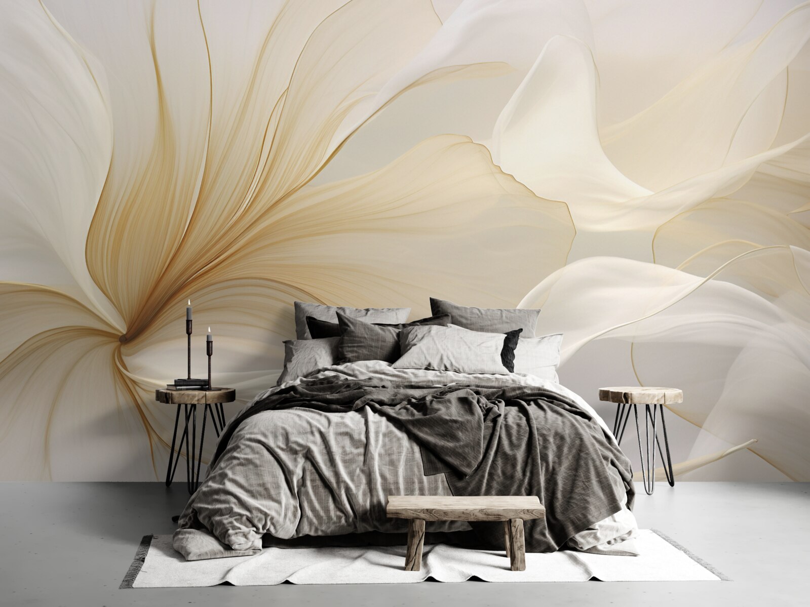 Фотошпалери світлий мармур, прикрашений елегантними візерунками