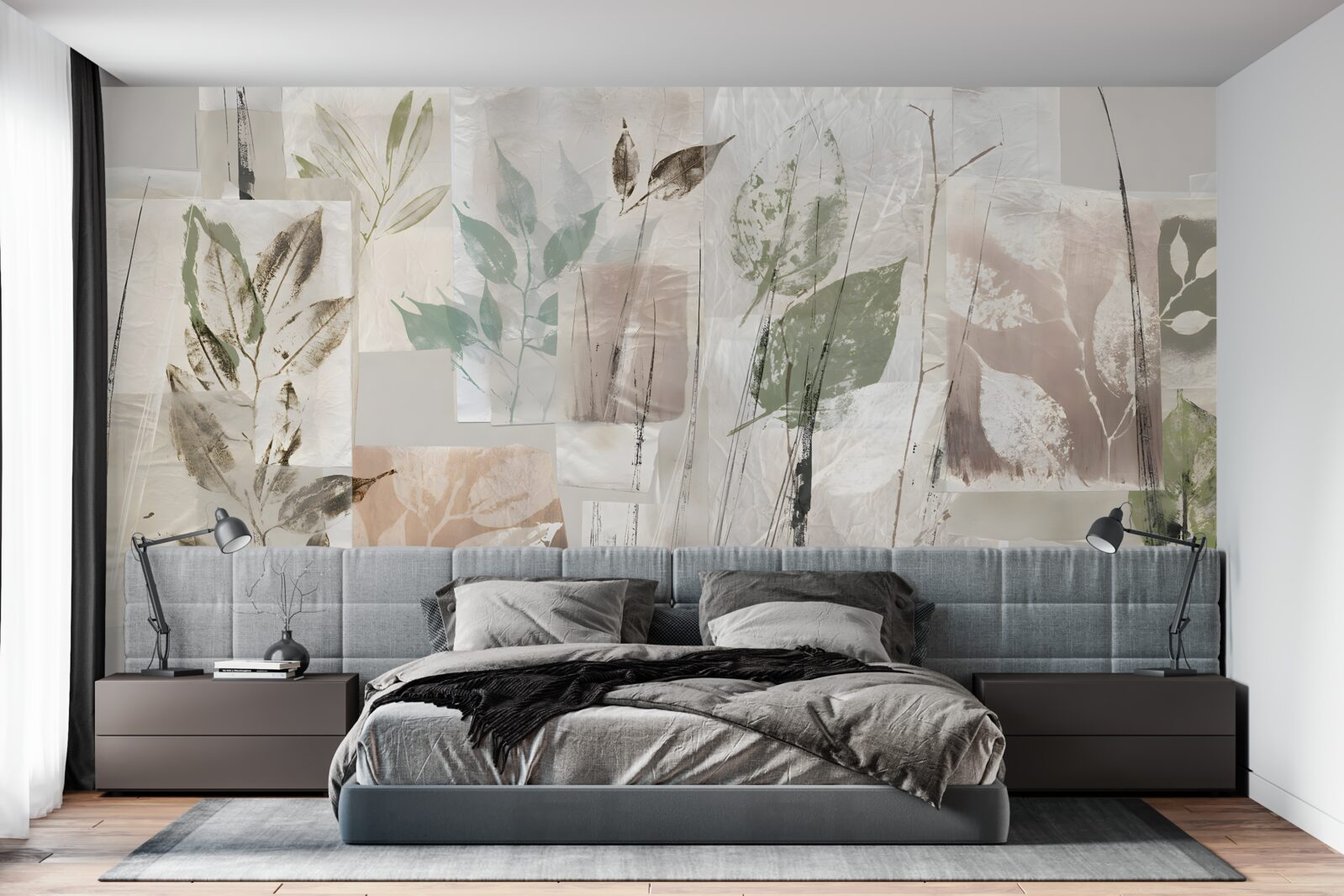 Фотошпалери обриси екзотичної флори