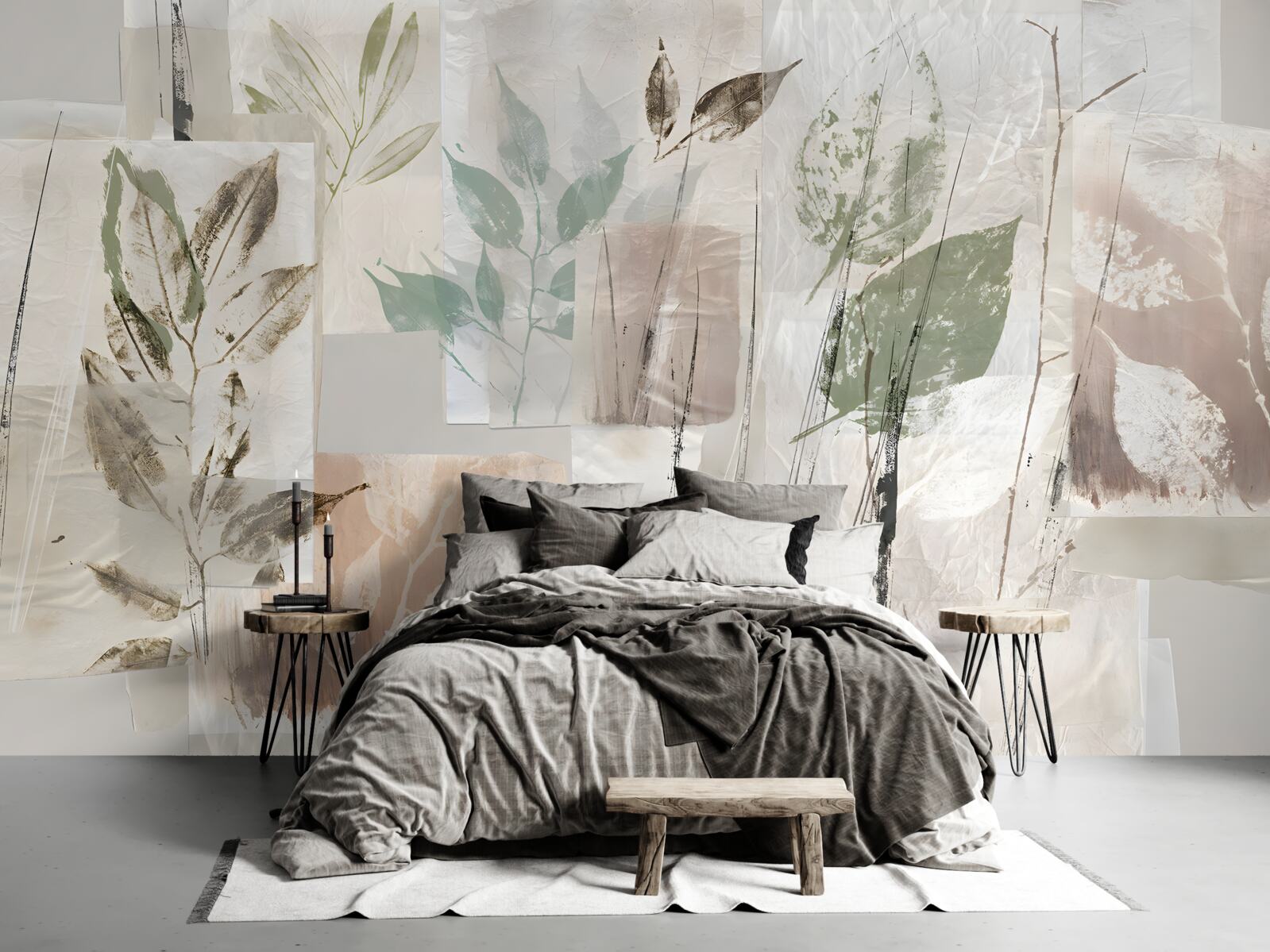 Фотошпалери обриси екзотичної флори