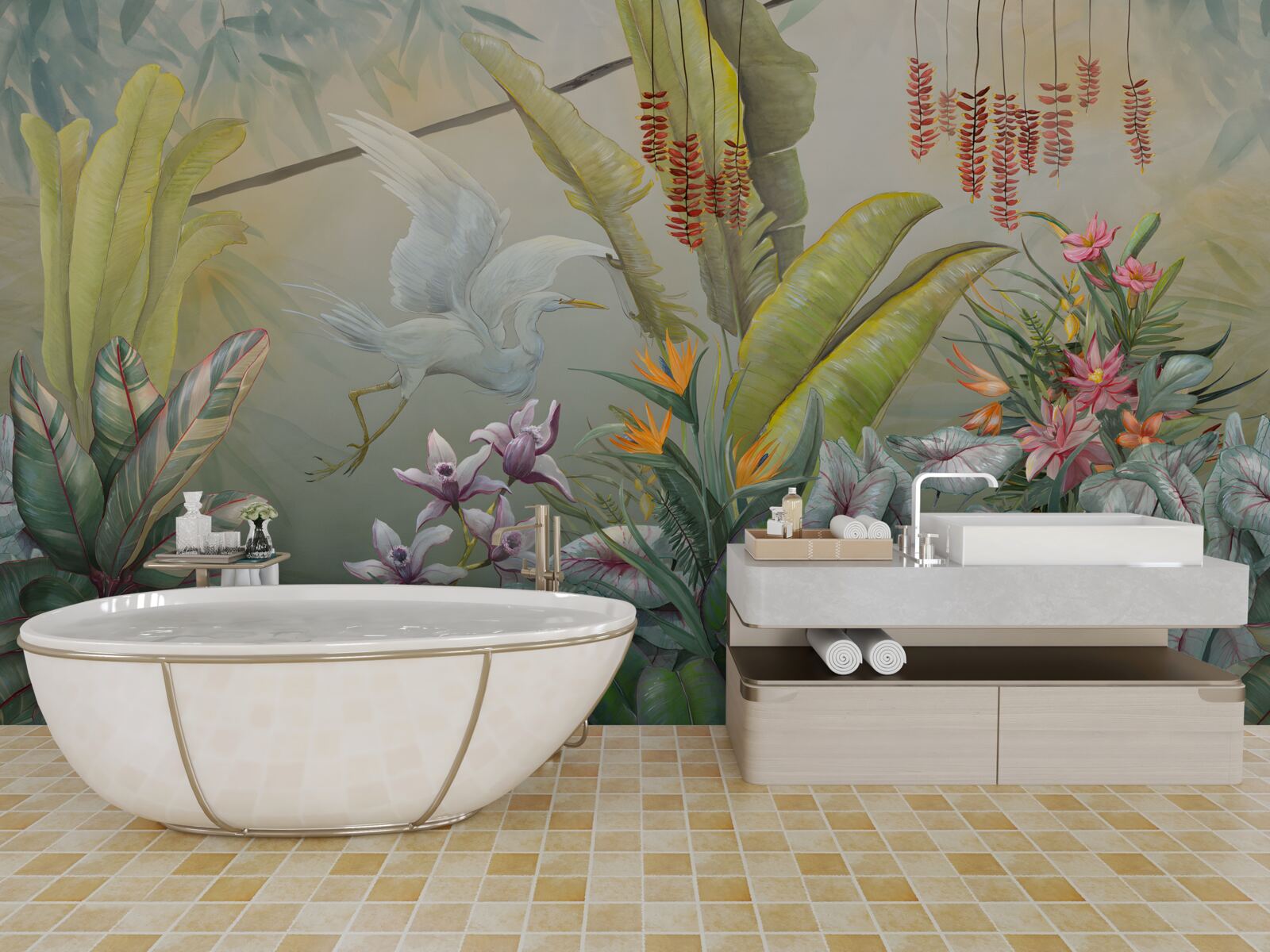 Фотошпалери багата тропічна рослинність