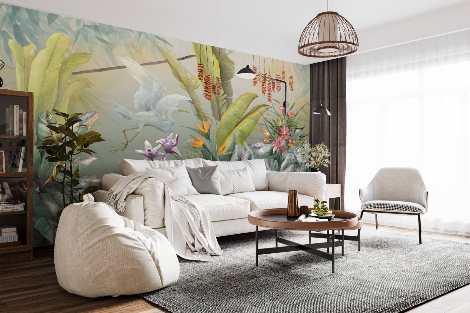 Фотошпалери багата тропічна рослинність