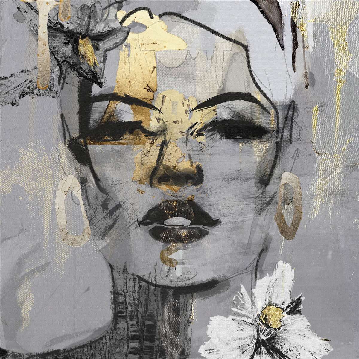 Фотошпалери сприйняття дівчини абстрактне