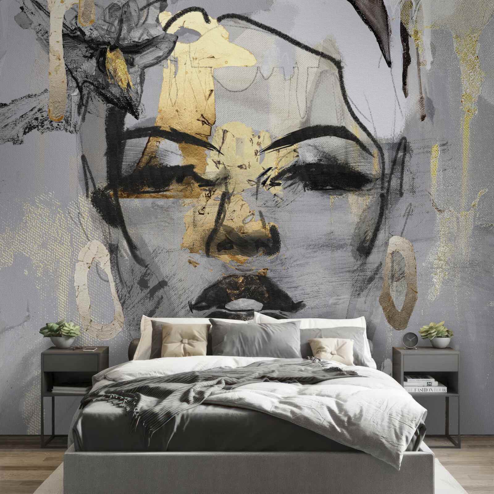 Фотошпалери сприйняття дівчини абстрактне