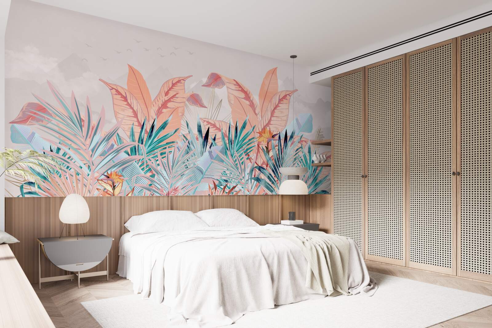 Фотошпалери листя папороті всіх кольорів