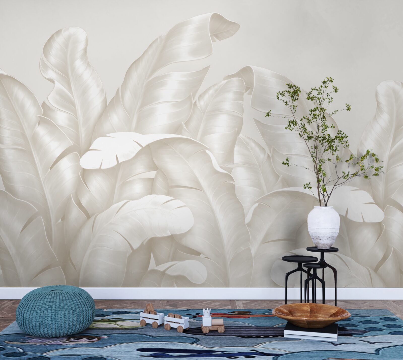 Фотошпалери густа тропічна папороть