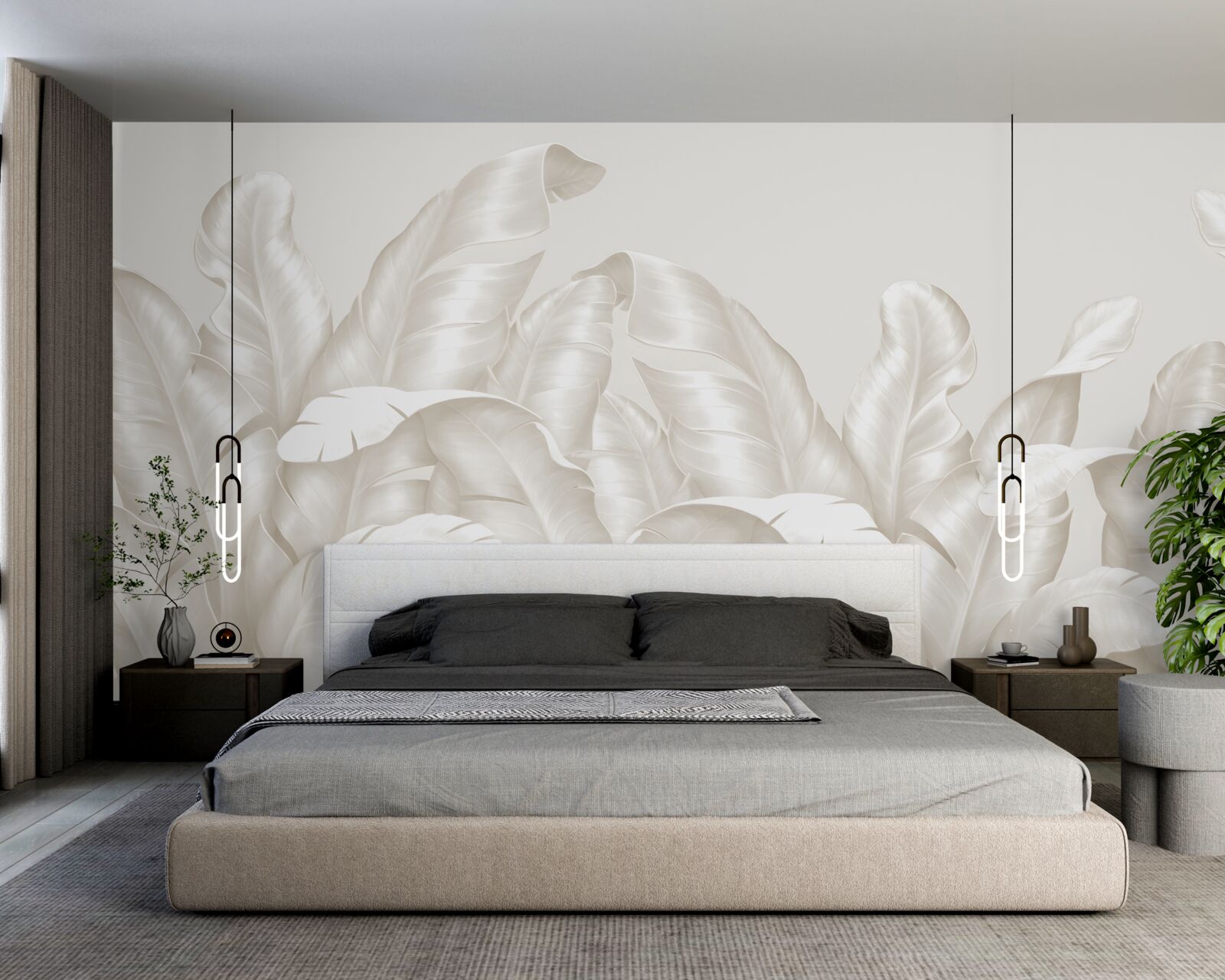 Фотошпалери густа тропічна папороть