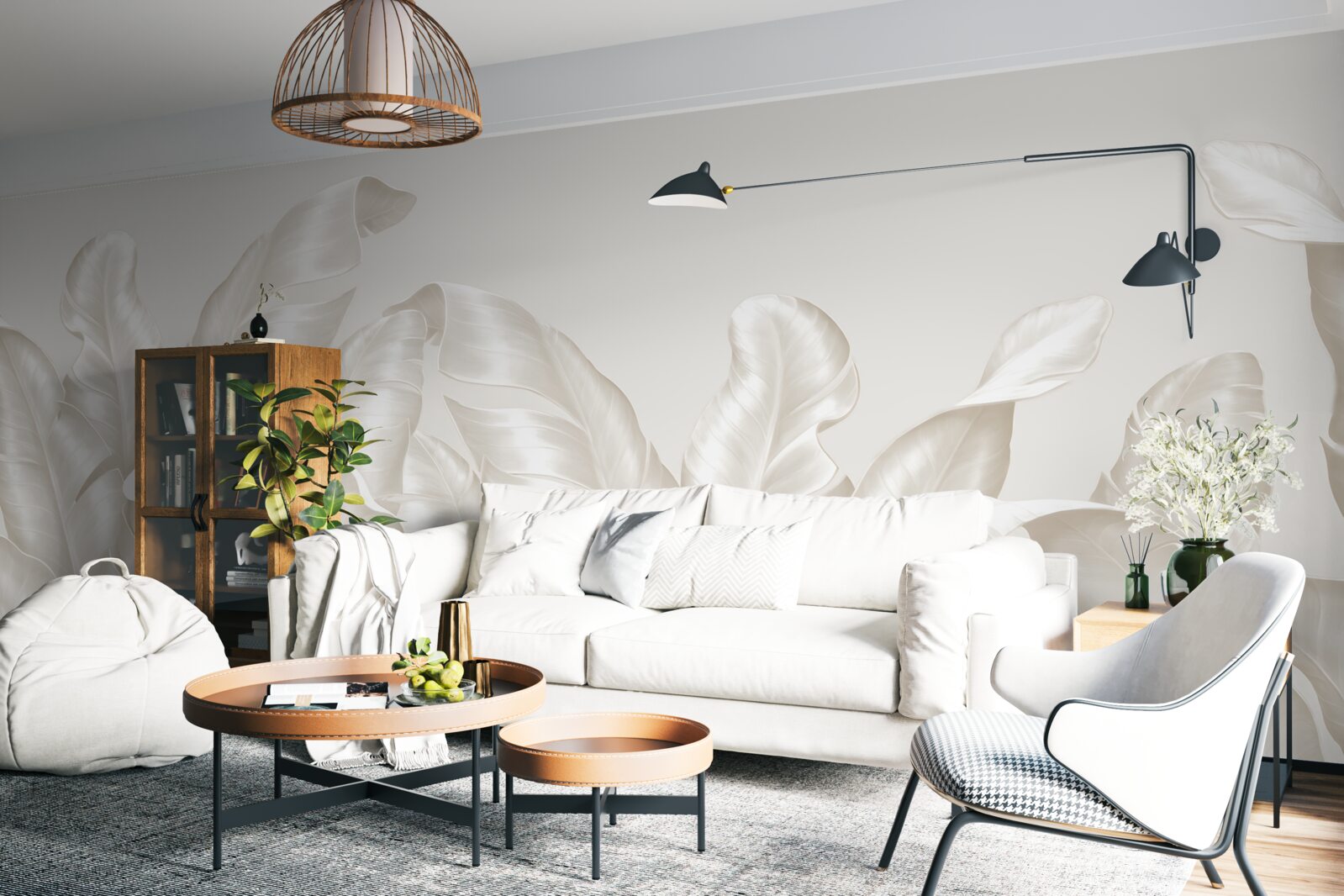 Фотошпалери густа тропічна папороть