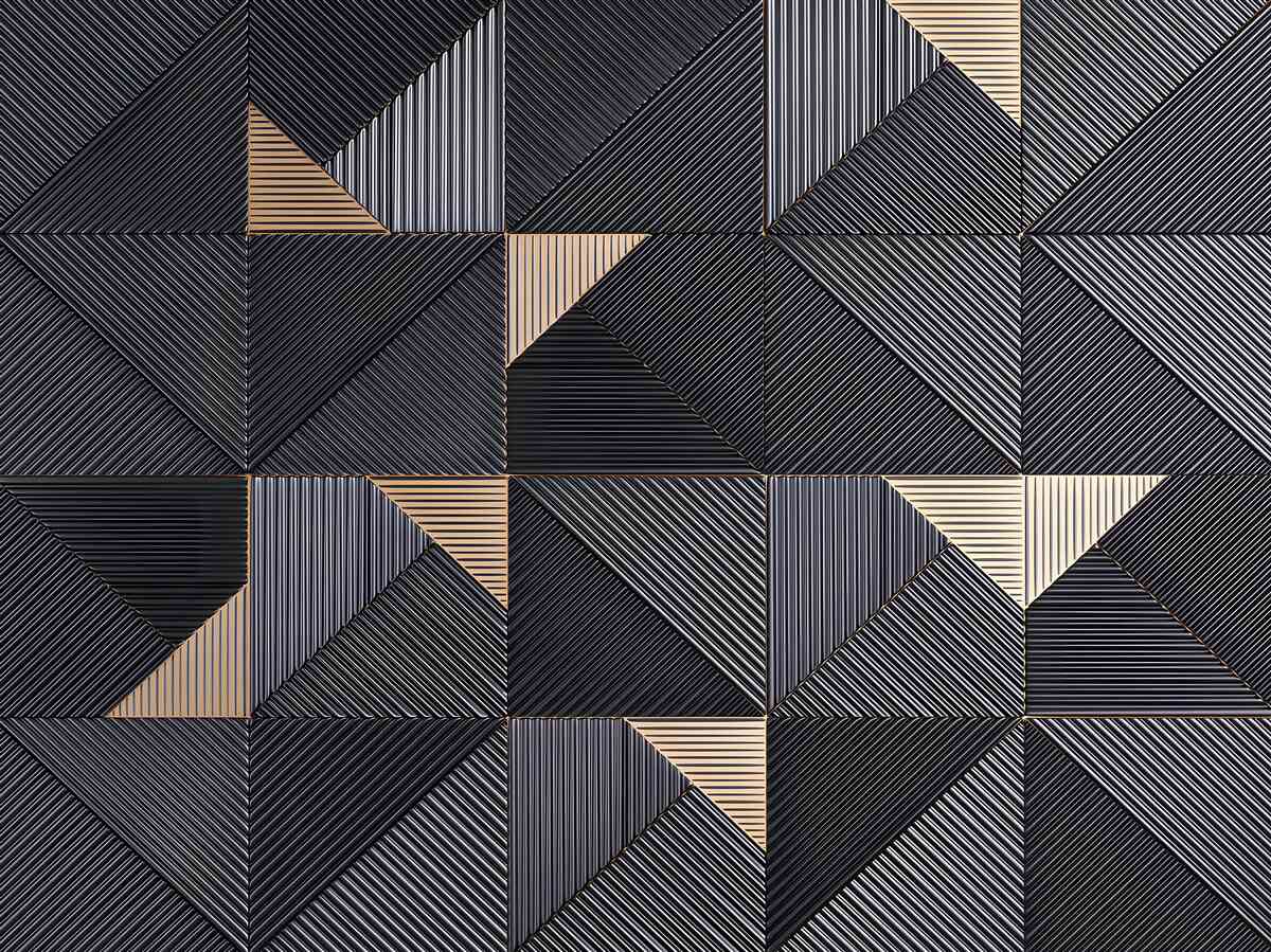 Фотошпалери плавні геометричні абстракції