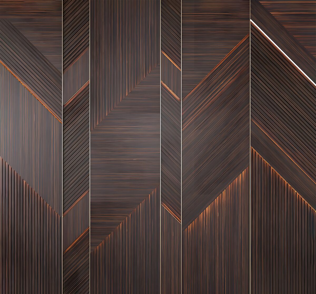 Фотошпалери полірована темна паркетна дошка