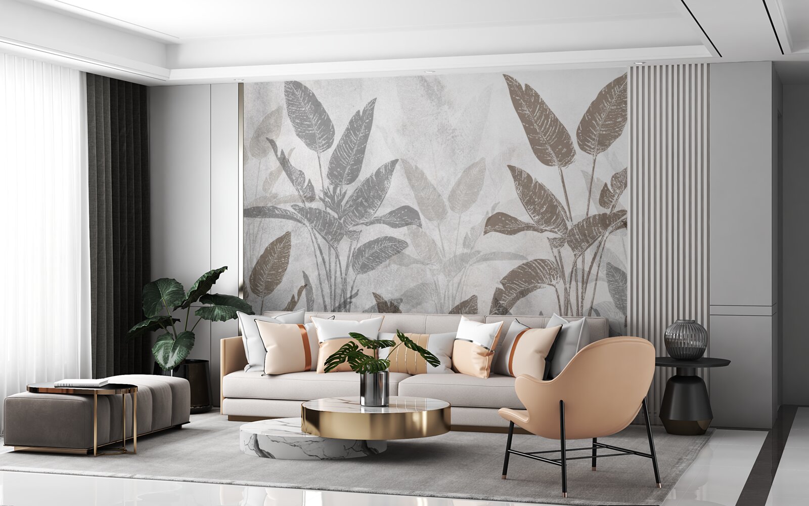 Фотошпалери високі та масивні рослини