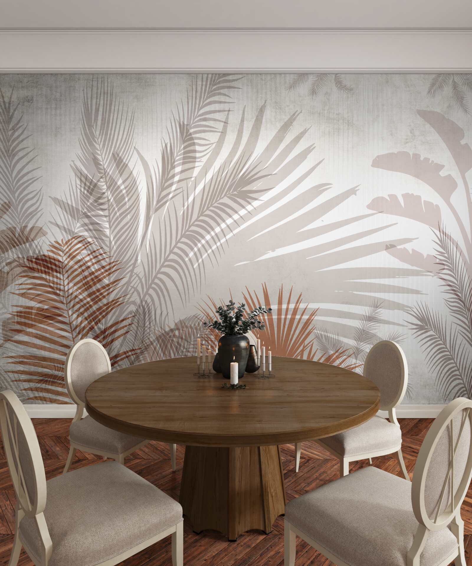 Фотошпалери тропічне листя та папороть