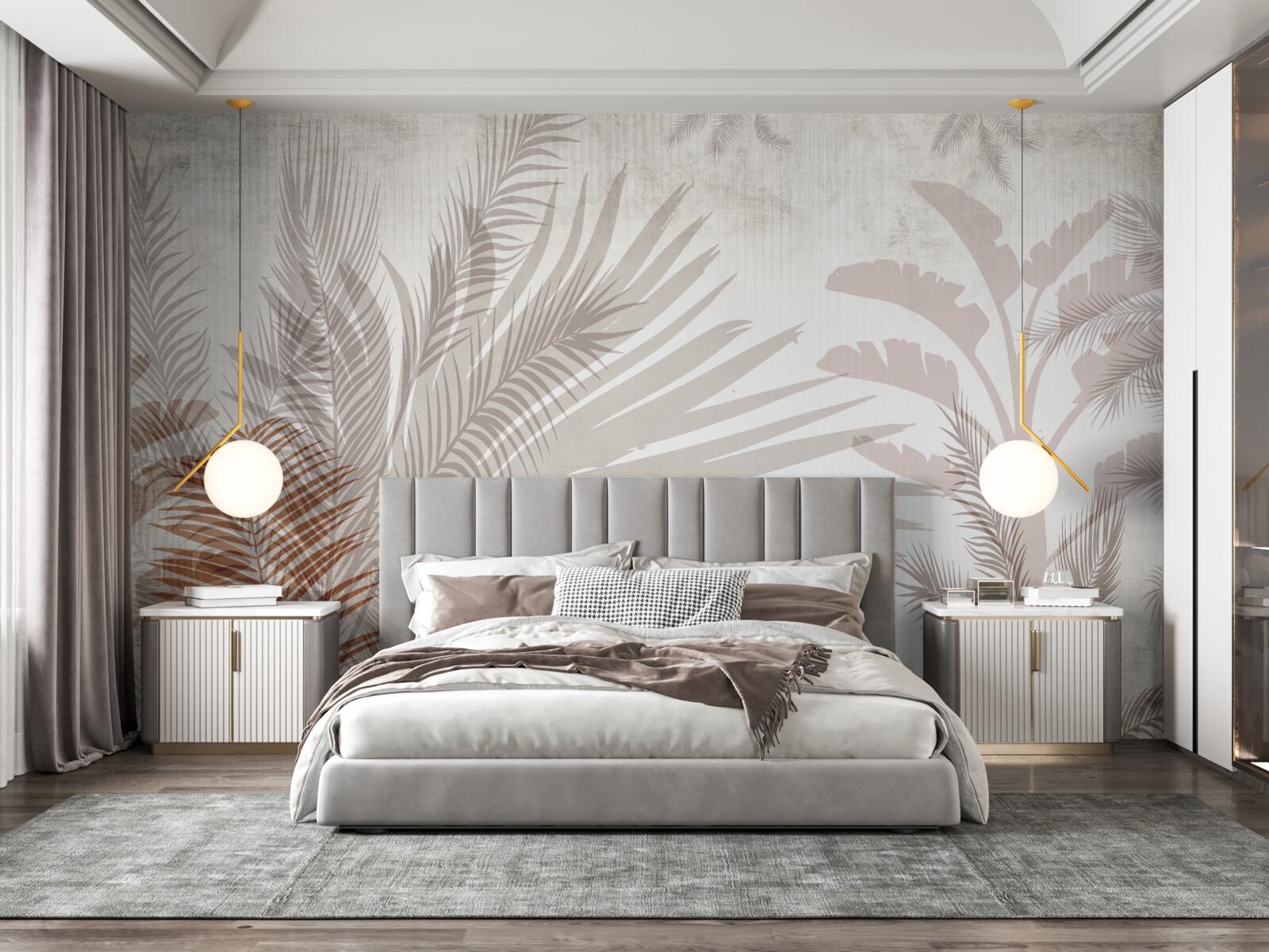 Фотошпалери тропічне листя та папороть