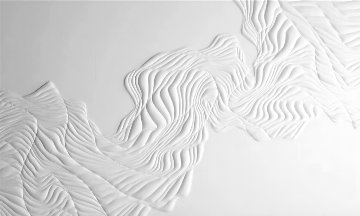 Фотошпалери абстрактні лінії на легких тканинах