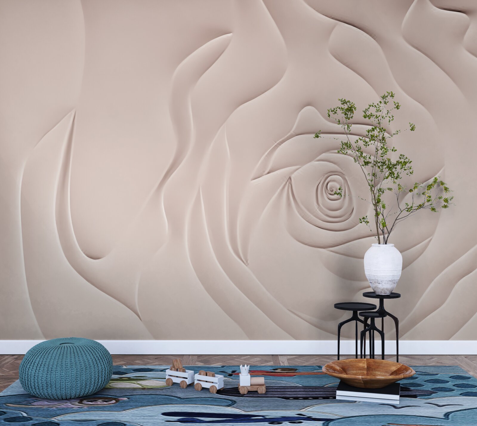 Фотошпалери абстрактний бутон троянди