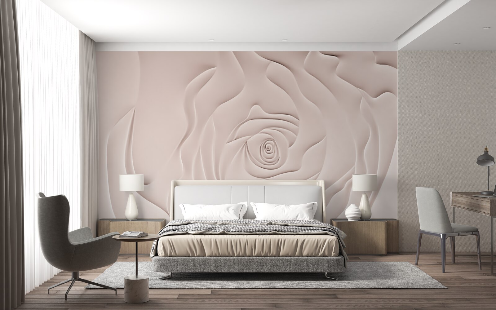 Фотошпалери абстрактний бутон троянди