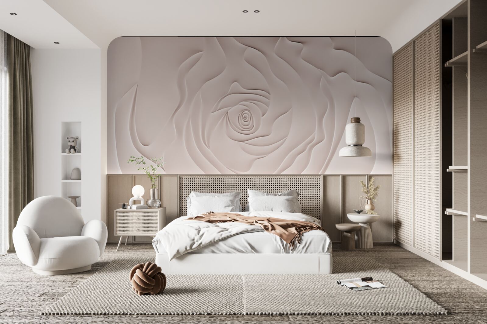 Фотошпалери абстрактний бутон троянди