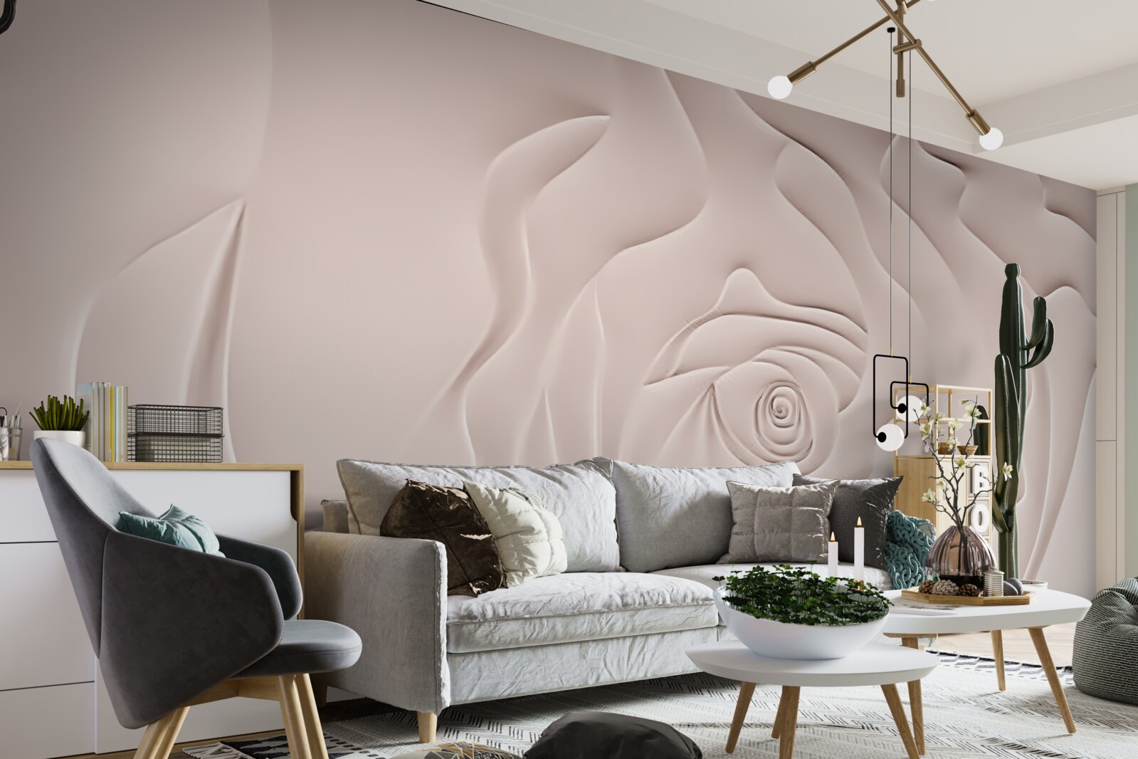 Фотошпалери абстрактний бутон троянди