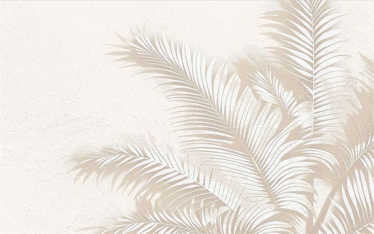 Фотошпалери листя папороті білосніжні