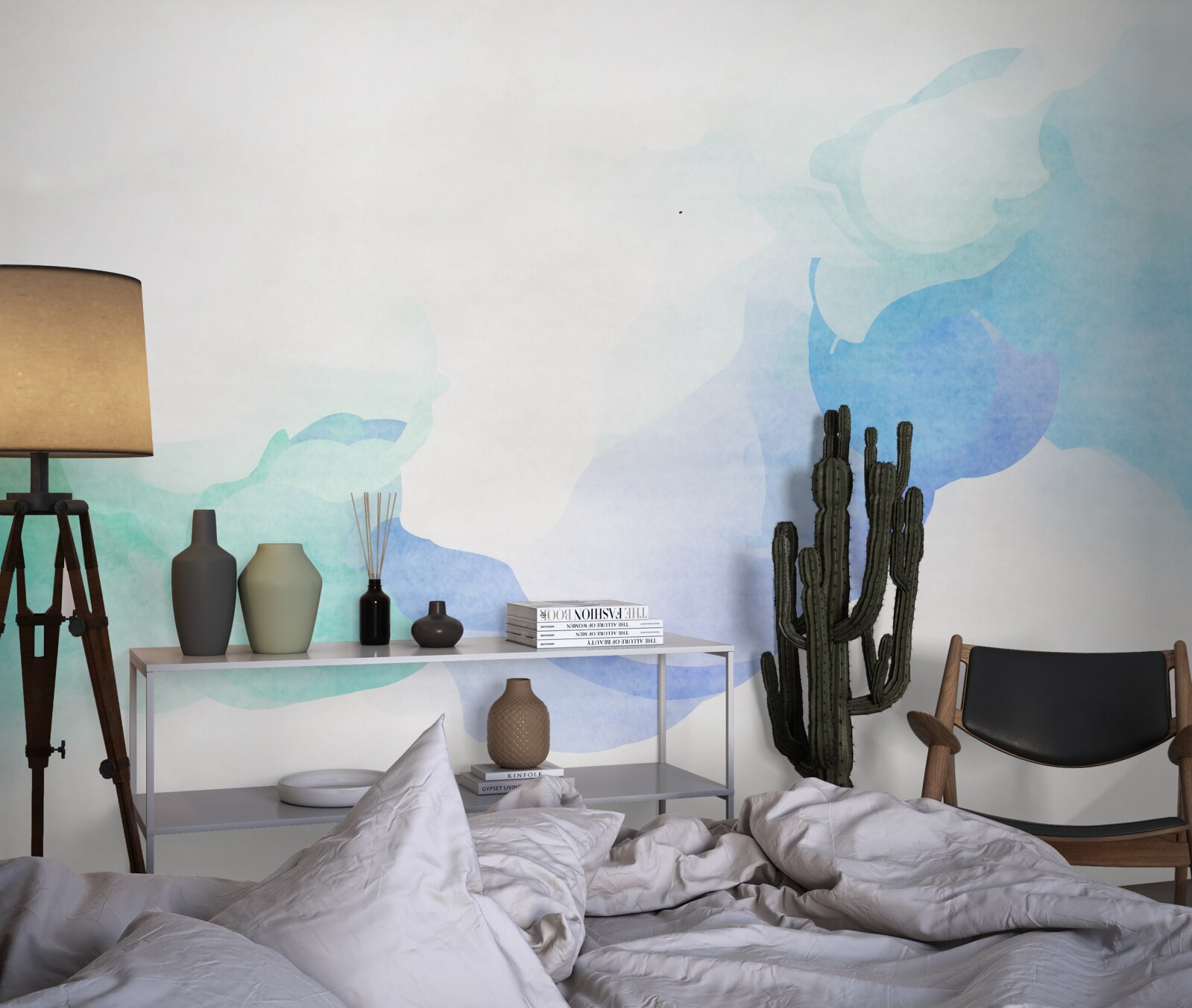 Фотошпалери поєднання двох кольорів