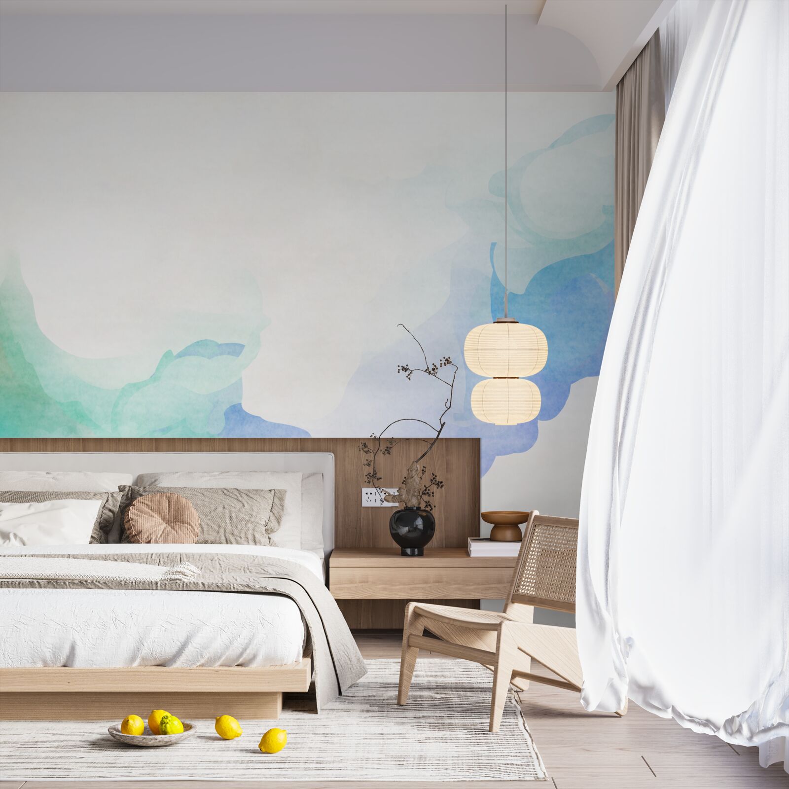 Фотошпалери поєднання двох кольорів