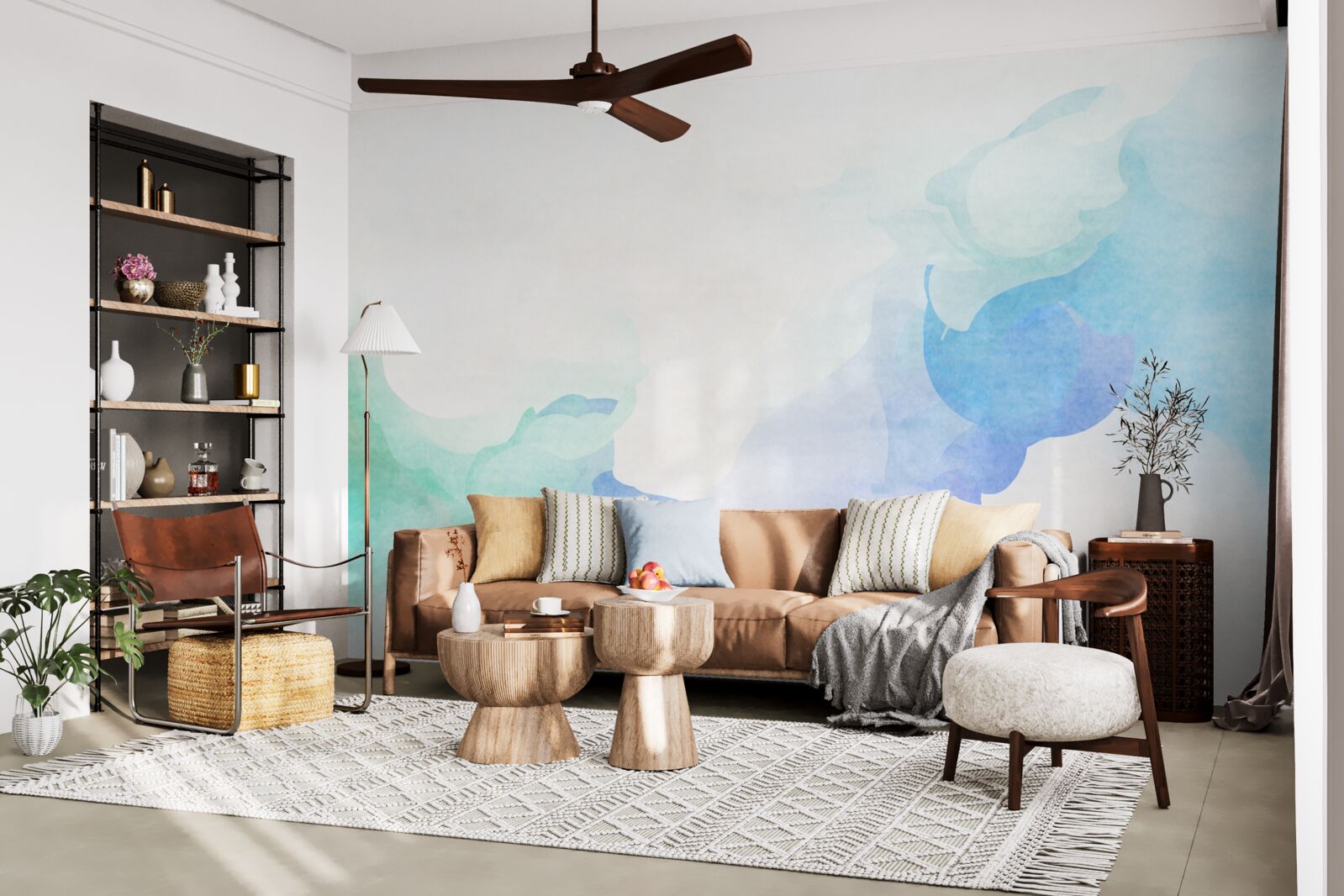 Фотошпалери поєднання двох кольорів