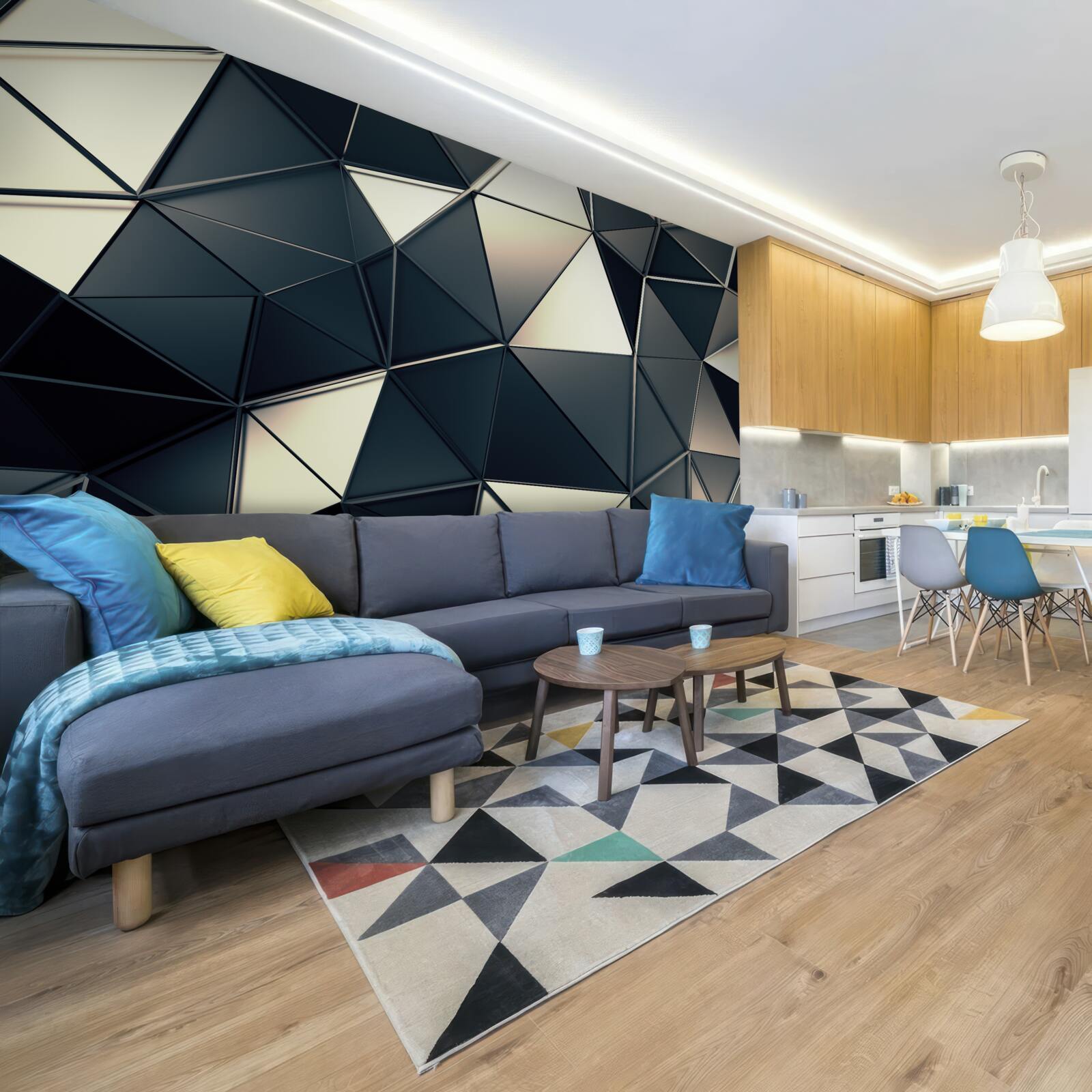 Фотошпалери блиск абстрактних трикутників