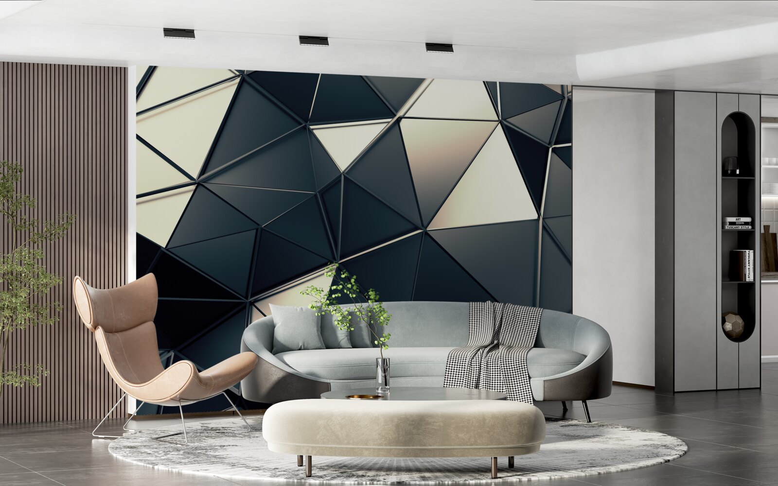 Фотошпалери блиск абстрактних трикутників