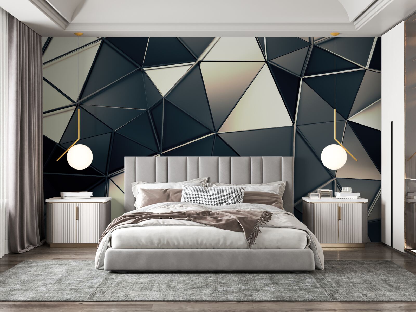 Фотошпалери блиск абстрактних трикутників