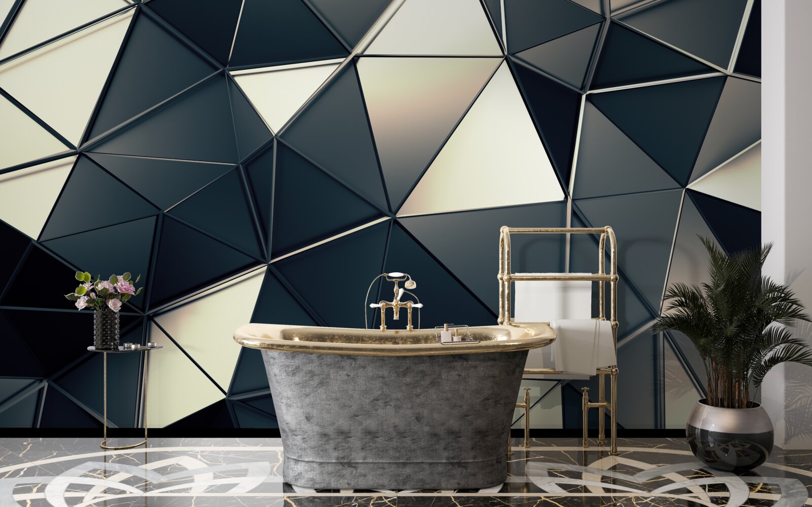 Фотошпалери блиск абстрактних трикутників