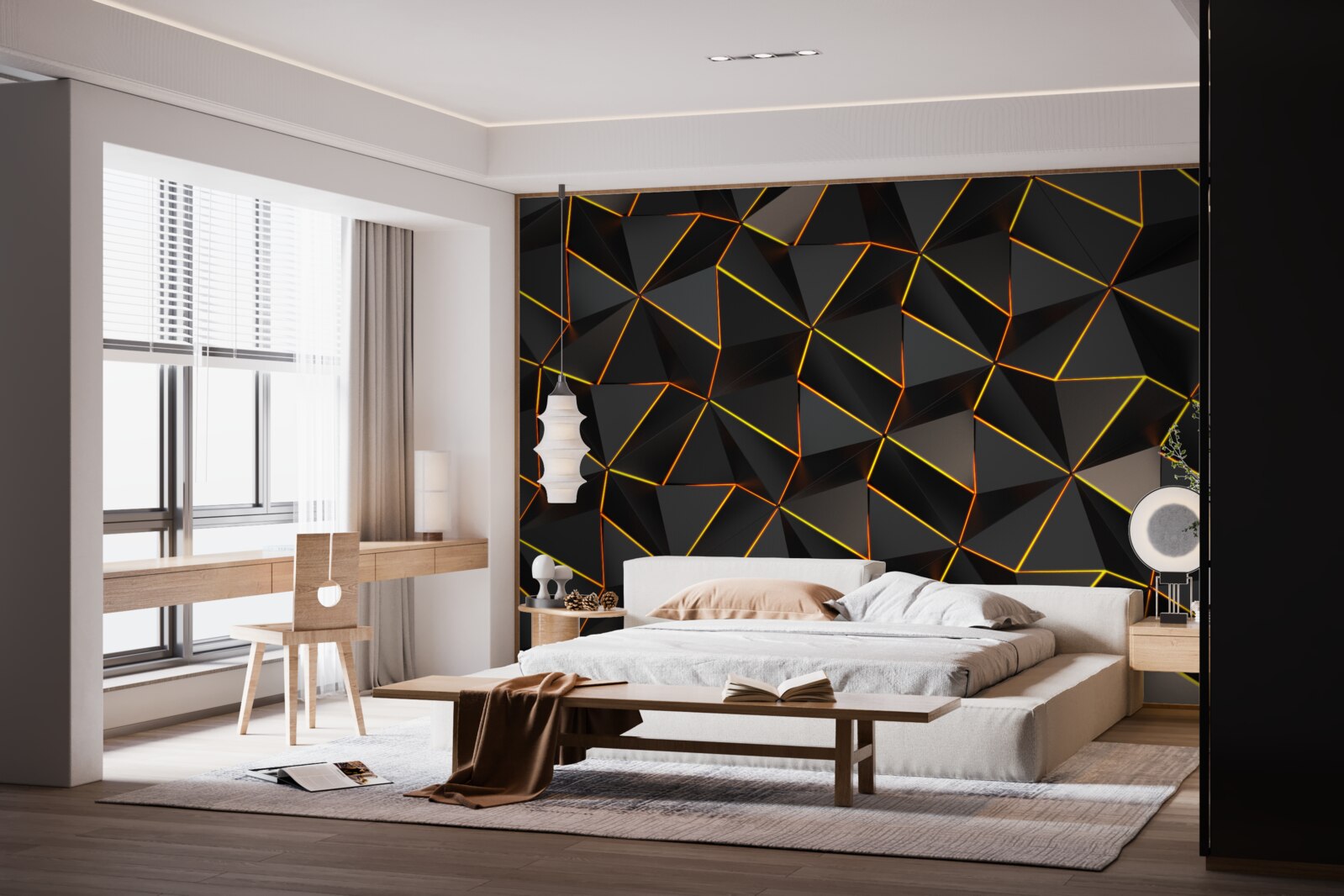 Фотошпалери 3d піраміди з золотом