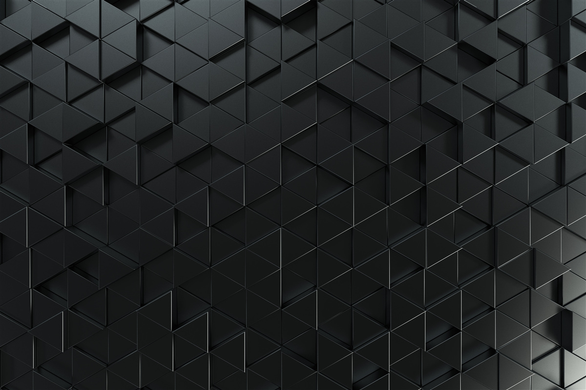 Фотошпалери об'ємні трикутники чорного кольору