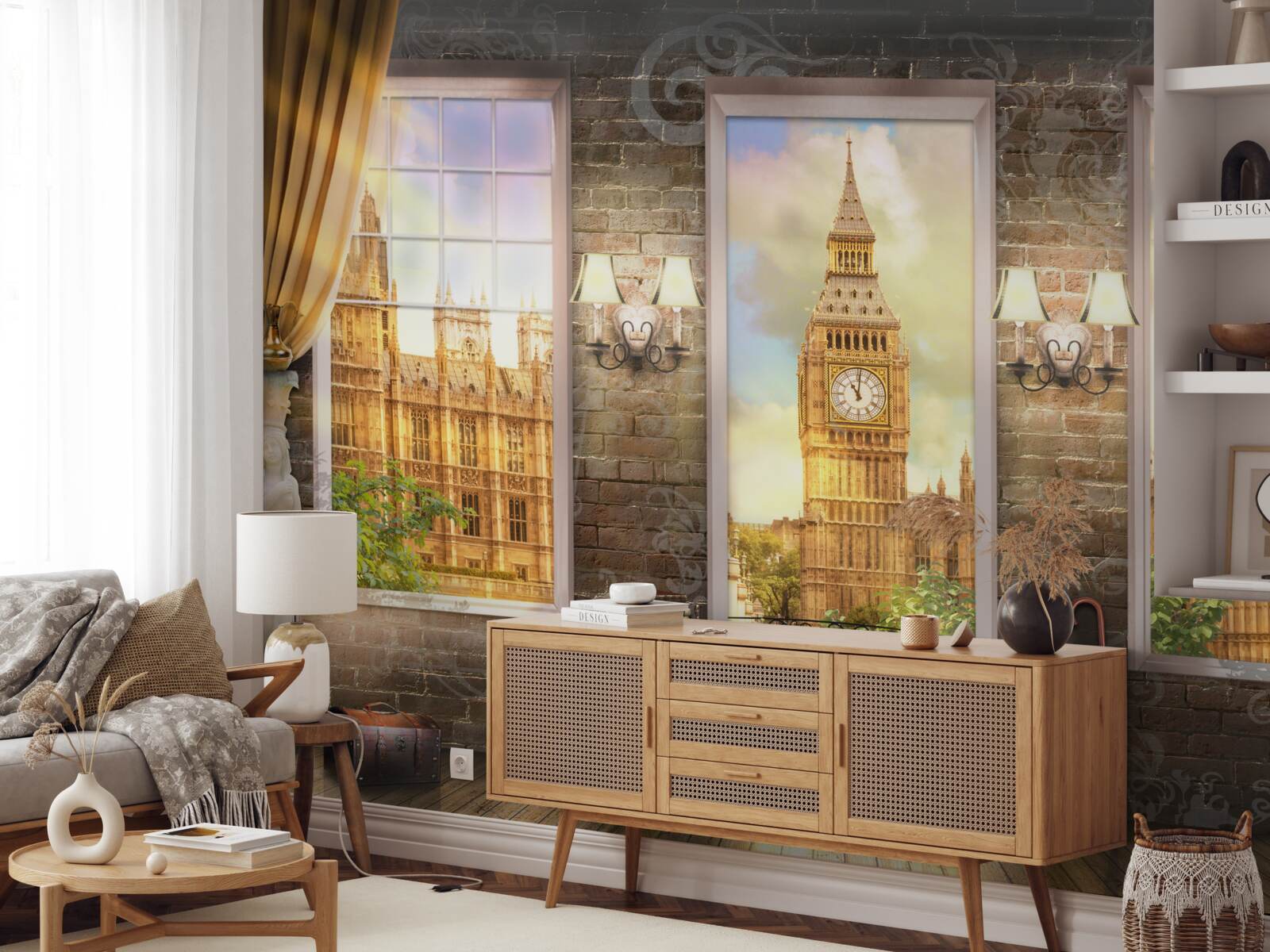 Фотошпалери горизонт Лондона з вікна