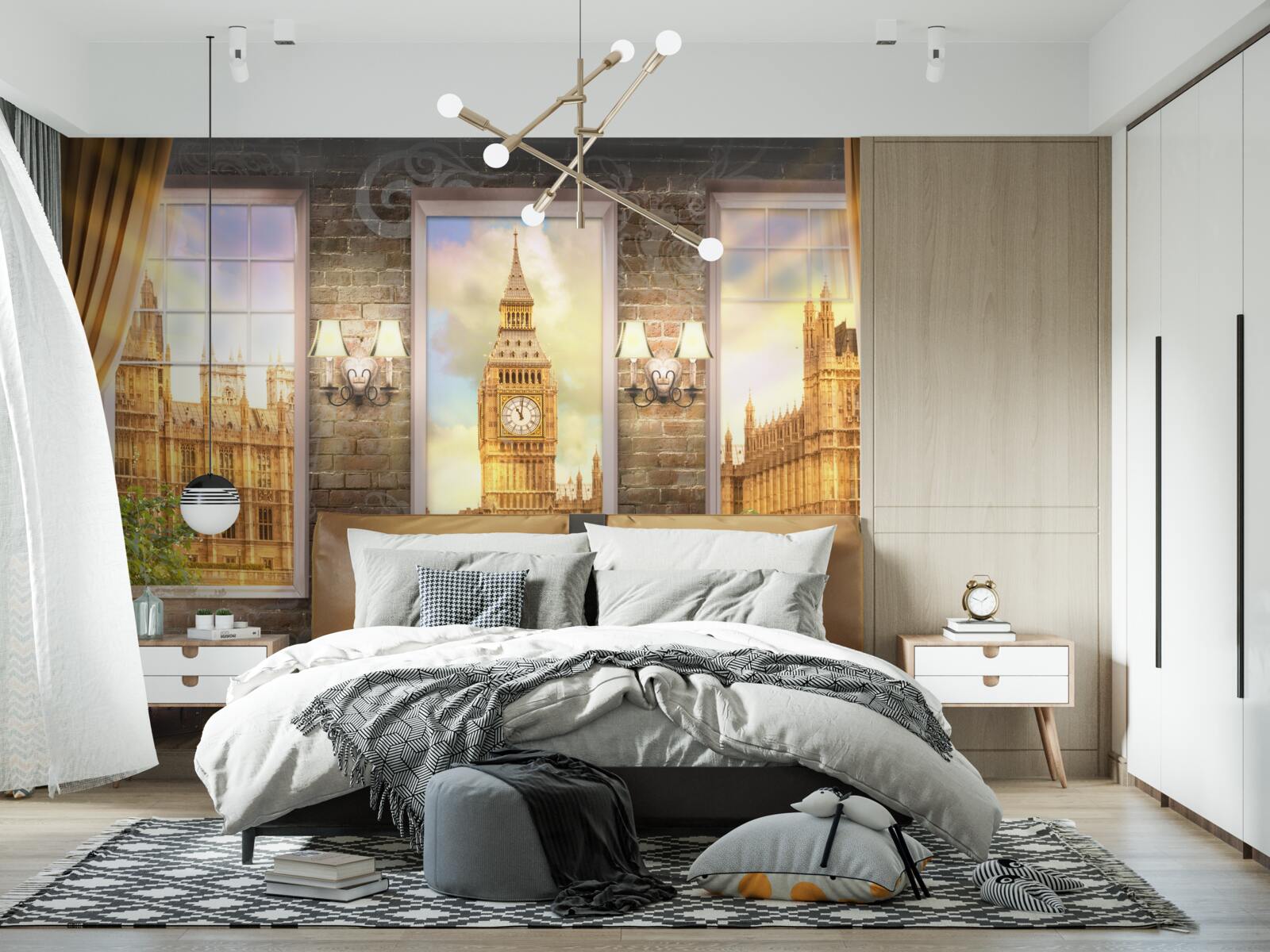 Фотошпалери горизонт Лондона з вікна