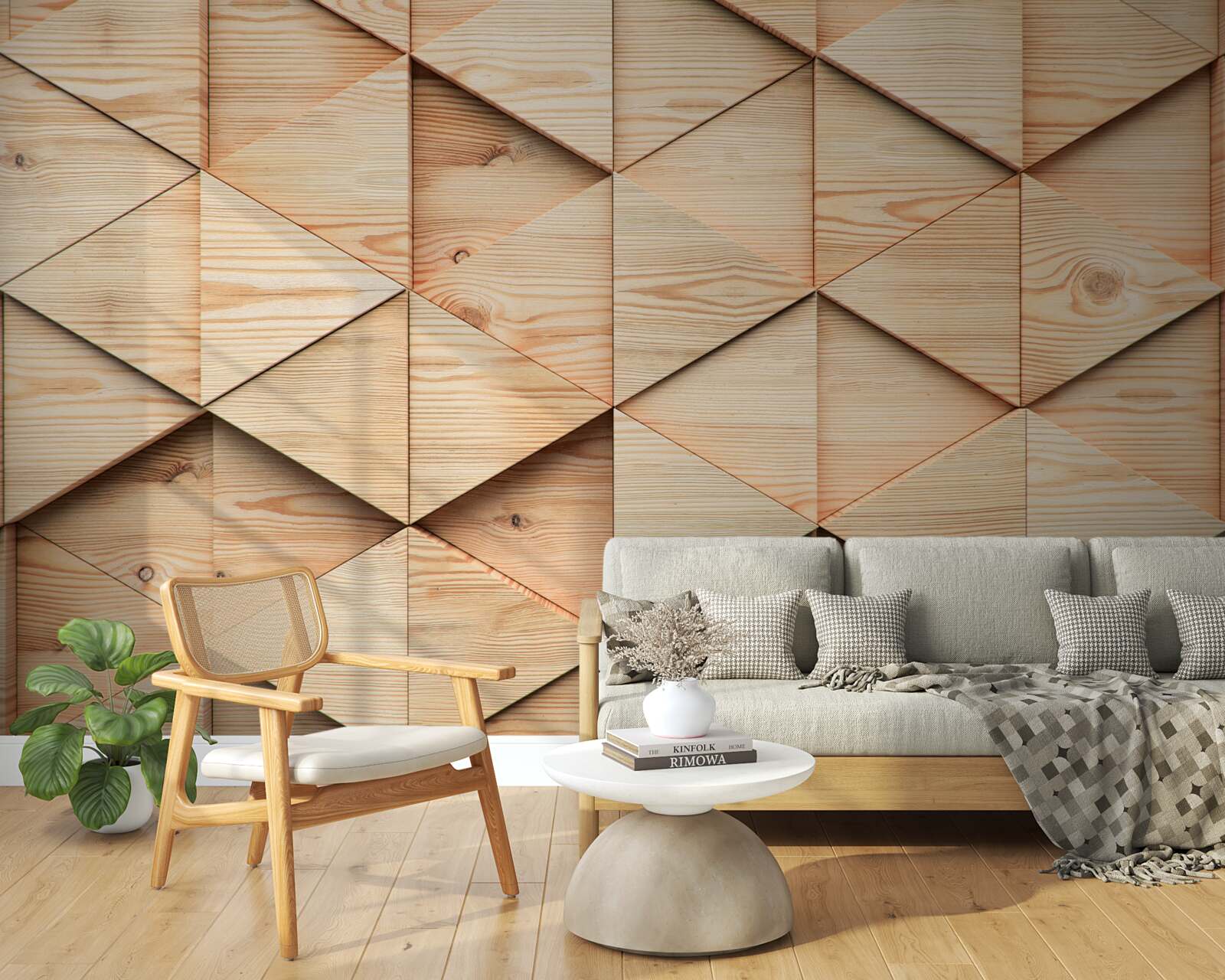 Фотошпалери велика паркетна дошка