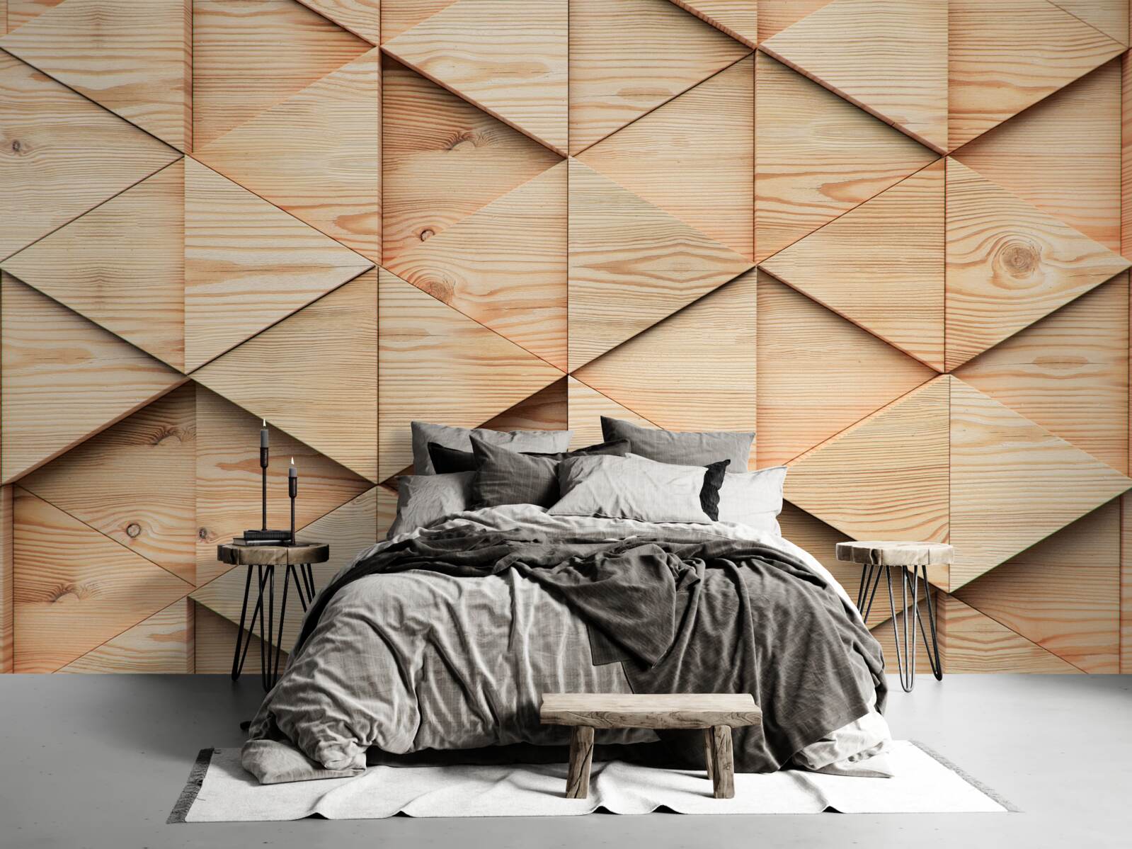 Фотошпалери велика паркетна дошка