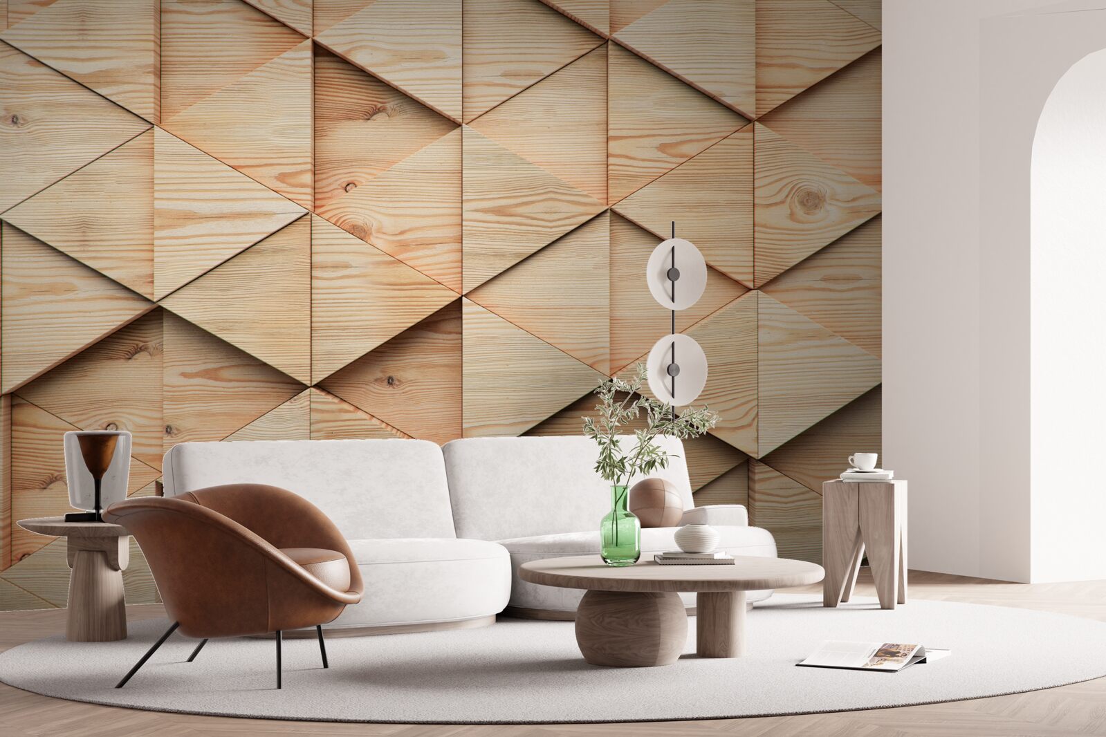 Фотошпалери велика паркетна дошка