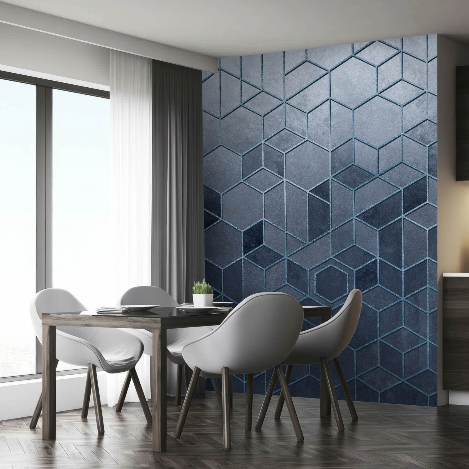 Фотошпалери геометрія вишуканого сірого мармуру